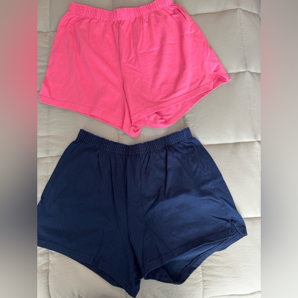 Soffe Kids Shorts in Navy and Pink